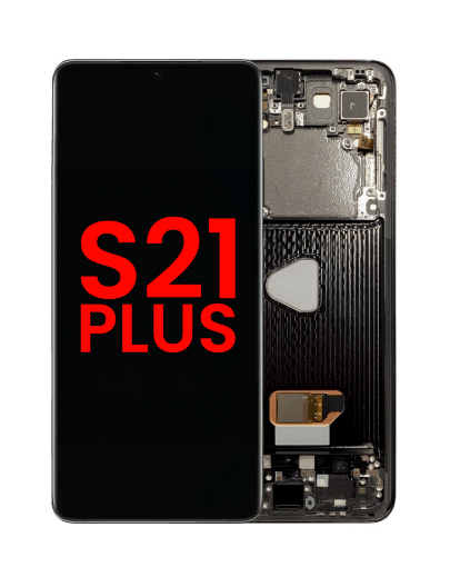 Picture of OLED Assembly with Frame for Galaxy S21 Plus 5G (G996) (PHANTOM BLACK) (Premium)
