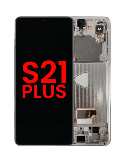 Picture of OLED Assembly with Frame for Galaxy S21 Plus 5G (G996) (PHANTOM SILVER) (Premium)