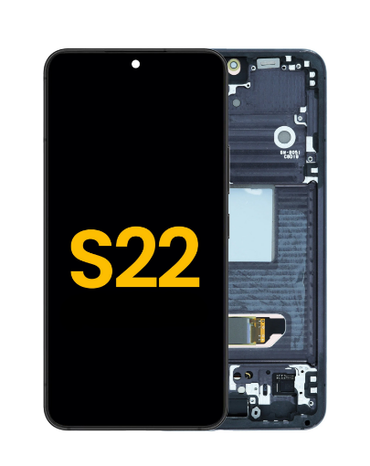Picture of OLED Assembly with Frame for Galaxy S22 (S901) (PHANTOM BLACK) (Premium)
