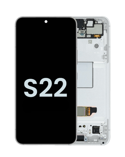 Picture of OLED Assembly with Frame for Galaxy S22 S901 (WHITE) (Service Pack)