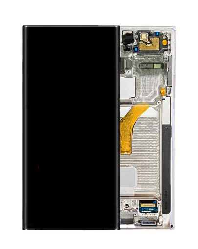Picture of OLED Assembly with Frame for Galaxy S22 Ultra (S908) (PHANTOM WHITE) (Aftermarket OLED)