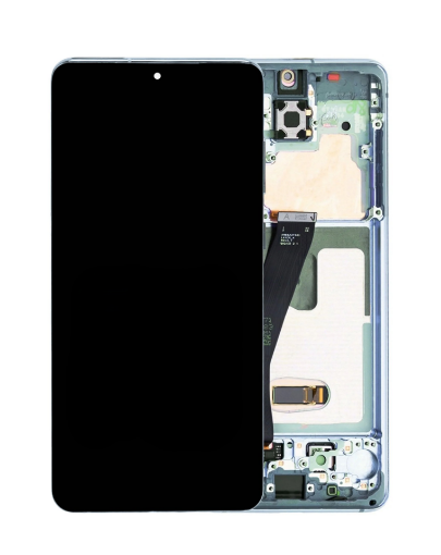 Picture of OLED Assembly with Frame for Galaxy S20 (G980 / G981) (Verizon UW) (CLOUD BLUE) (Aftermarket OLED)