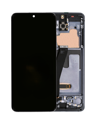 Picture of OLED Assembly with Frame for Galaxy S20 (G980 / G981) (Verizon UW) (COSMIC BLACK) (Premium)