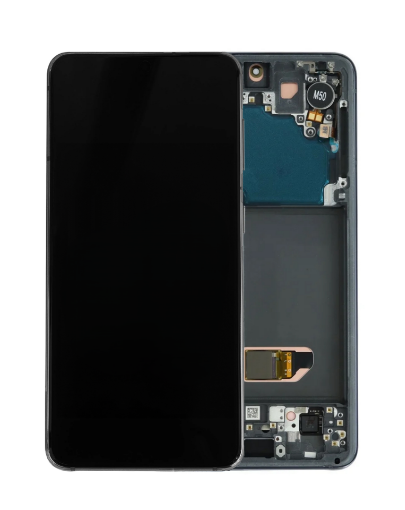 Picture of OLED Assembly with Frame for Galaxy S21 (G991) (PHANTOM BLACK) (Premium)
