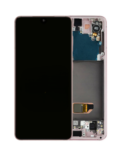 Picture of OLED Assembly with Frame for Galaxy S21 (G991) (PHANTOM PINK) (Premium)