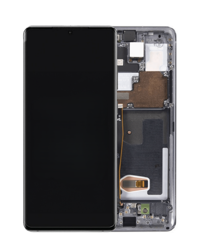 Picture of OLED Assembly with Frame for Galaxy S20 Ultra (G988) (COSMIC GRAY) (Aftermarket OLED)