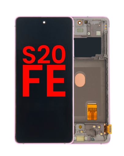 Picture of OLED Assembly with Frame for Galaxy S20 FE (G780) (CLOUD LAVENDER) (Aftermarket OLED)