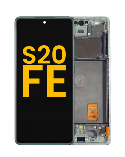Picture of OLED Assembly with Frame for Galaxy S20 FE (G780) (CLOUD MINT) (Premium)