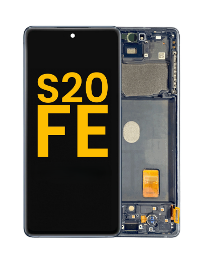 Picture of OLED Assembly with Frame for Galaxy S20 FE G780 (CLOUD NAVY) (Service Pack)