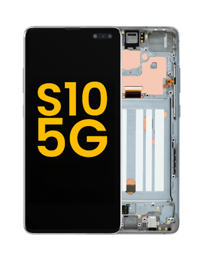 Picture of OLED Assembly with Frame for Galaxy S10 5G (G977) (MAJESTIC BLACK) (Premium)