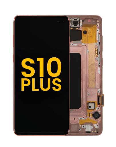 Picture of OLED Assembly with Frame for Galaxy S10 Plus (G975) (FLAMINGO PINK) (Premium)