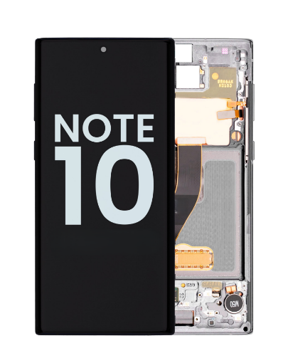 Picture of OLED Assembly with Frame for Galaxy Note 10 N970 (AURA WHITE) (Service Pack)