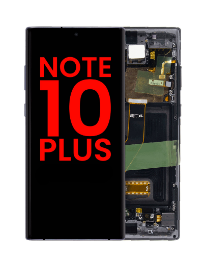 Picture of OLED Assembly with Frame for Galaxy Note 10 Plus N975 (AURA BLACK) (Service Pack)