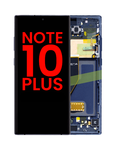 Picture of OLED Assembly with Frame for Galaxy Note 10 Plus N975 (AURA BLUE) (Premium)