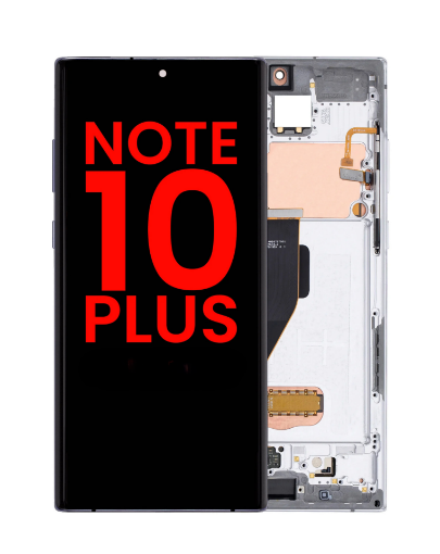 Picture of OLED Assembly with Frame for Galaxy Note 10 Plus N975 (AURA WHITE) (Premium)