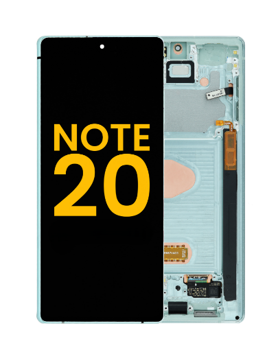 Picture of OLED Assembly with Frame for Galaxy Note 20 N980 / N981 (MYSTIC GREEN) (Service Pack)