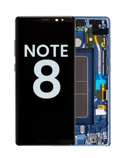 Picture of OLED Assembly with Frame for Galaxy Note 8 N950 (DEEPSEA BLUE) (Premium)