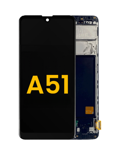 Picture of OLED Assembly with Frame for Galaxy A51 4G (A515 / 2019) (Premium)
