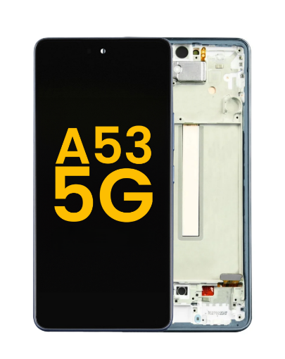 Picture of OLED Assembly with Frame for Galaxy A53 5G (A536 / 2022) (AWESOME BLUE) (Service Pack)