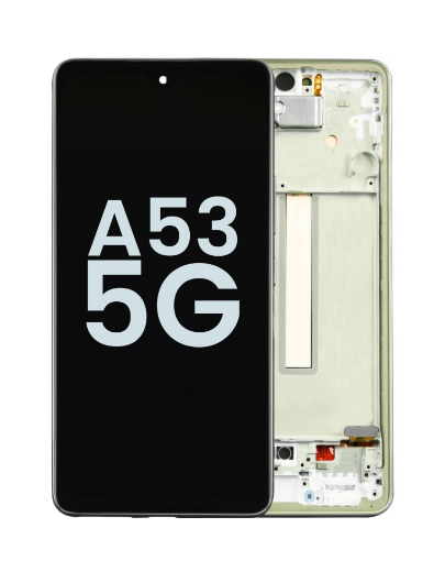 Picture of OLED Assembly with Frame for Galaxy A53 5G (A536 / 2022) (AWESOME WHITE) (Service Pack)