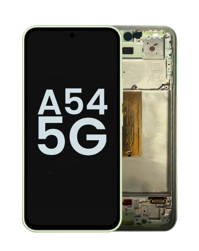 Picture of OLED Assembly with Frame for Galaxy A54 5G (A546 / 2023) (AWESOME LIME) (Service Pack)