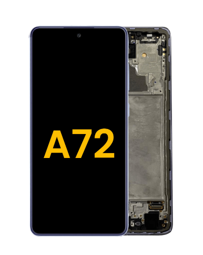 Picture of OLED Assembly with Frame for Galaxy A72 (A725 / 2021) (AWESOME VIOLET) (Premium)