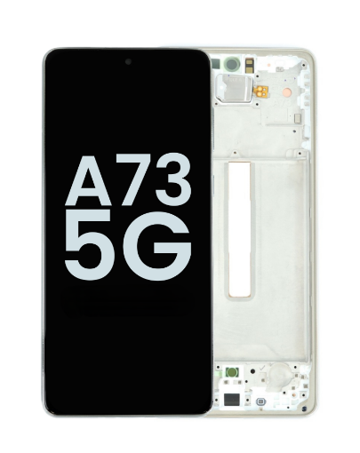 Picture of OLED Assembly with Frame for Galaxy A73 5G (A736 / 2022) (GRAY) (Service Pack)