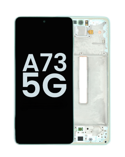 Picture of OLED Assembly with Frame for Galaxy A73 5G (A736 / 2022) (MINT) (Service Pack)