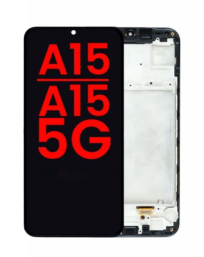 Picture of OLED Assembly with Frame for Galaxy A15 4G (A155 / 2023) / A15 5G (A156 / 2023) (6.36") (Aftermarket Oled)