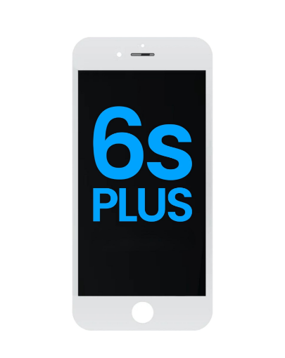 Picture of LCD Assembly with Steel Plate for iPhone 6S Plus (White) (Aftermarket Incell / QV7)