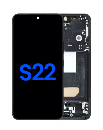Picture of LCD Assembly with Frame for Galaxy S22 S901 (PHANTOM BLACK) (Aftermarket Incell)