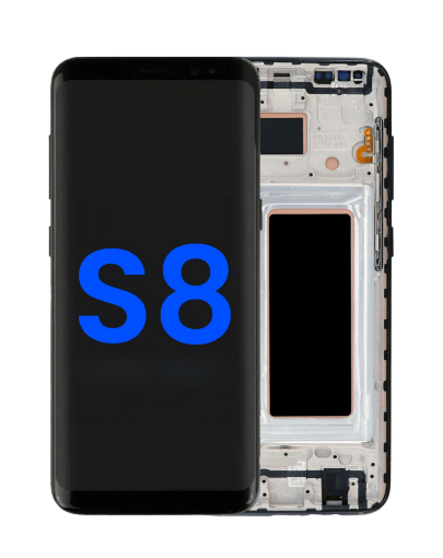 Picture of LCD Assembly with Frame for Galaxy S8 (G950) (MIDNIGHT BLACK) (Aftermarket INCELL)