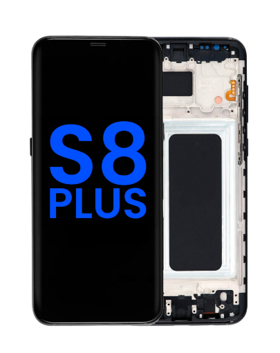 Picture of LCD Assembly with Frame for Galaxy S8 Plus (G955) (MIDNIGHT BLACK) (Aftermarket INCELL)