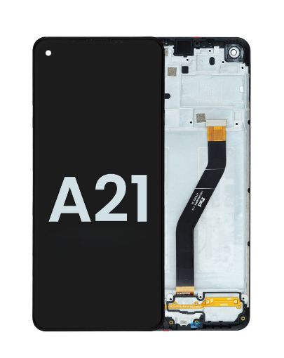 Picture of LCD Assembly with Frame for Galaxy A21 (A215 / 2020) (Service Pack)