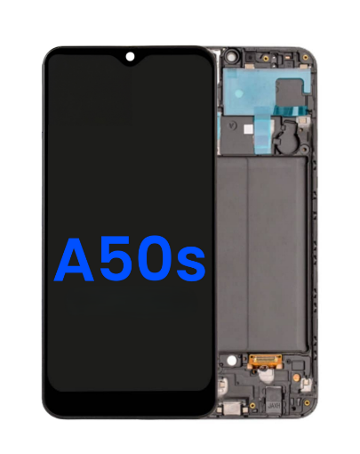 Picture of LCD Assembly with Frame for Galaxy A50s (A507 / 2019) (Without Fingerprint Sensor) (Aftermarket Incell)