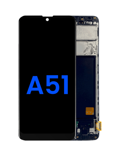 Picture of LCD Assembly with Frame for Galaxy A51 4G (A515 / 2019) (Without Fingerprint Scanner) (Aftermarket Incell)
