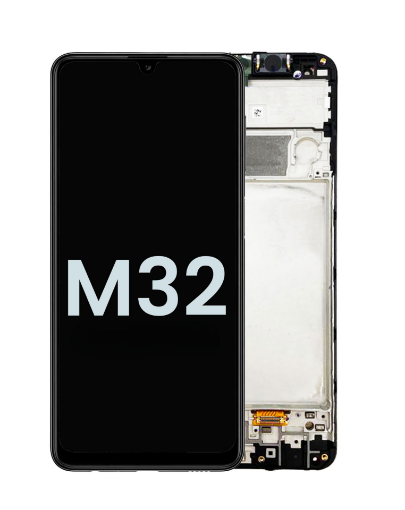 Picture of LCD Assembly with Frame for Galaxy M32 (M325 / 2021) (Service Pack)