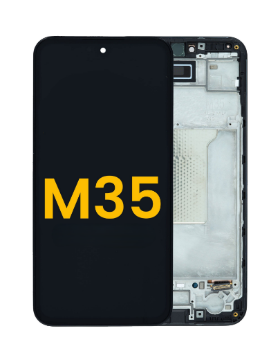 Picture of LCD Assembly with Frame for Galaxy M35 (M356 / 2024) (BLACK) (Premium)