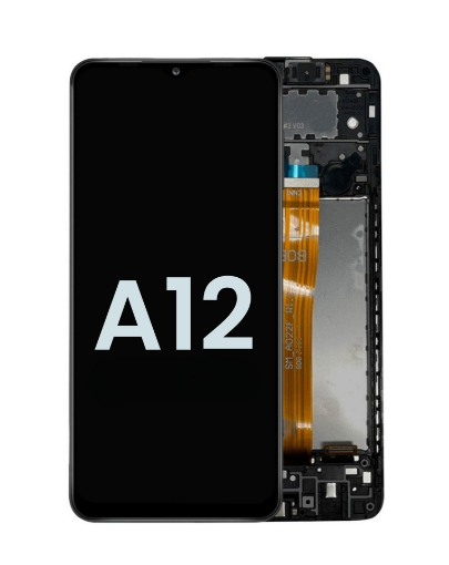 Picture of LCD Assembly with Frame for Galaxy A12 (A125 / 2020) (Service Pack)