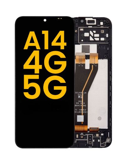 Picture of LCD Assembly with Frame for Galaxy A14 4G (A145F / A145M / 2023) / A14 5G (A146B / 2023) (Premium)