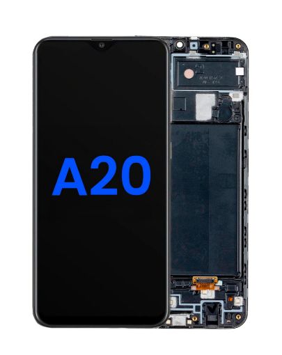 Picture of LCD Assembly with Frame for Galaxy A20 (A205F / 2019) (Aftermarket Incell)