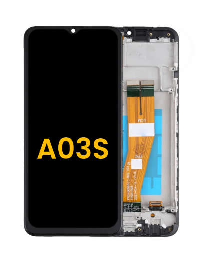 Picture of LCD Assembly with Frame (Dual Sim Micro) for Galaxy A03s (A037F / 2021) (Premium)