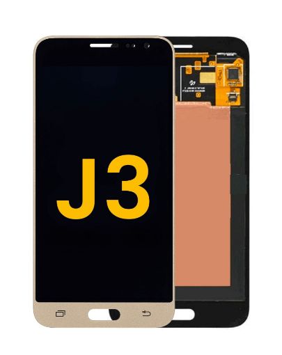 Picture of LCD Assembly for Galaxy J3 (J320 / 2016) (GOLD) (Premium)
