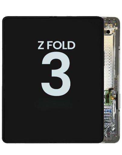 Picture of Inner OLED Assembly with Frame for Galaxy Z Fold 3 5G F926 (GOLD PLATINUM) (US and International Version) (Service Pack)