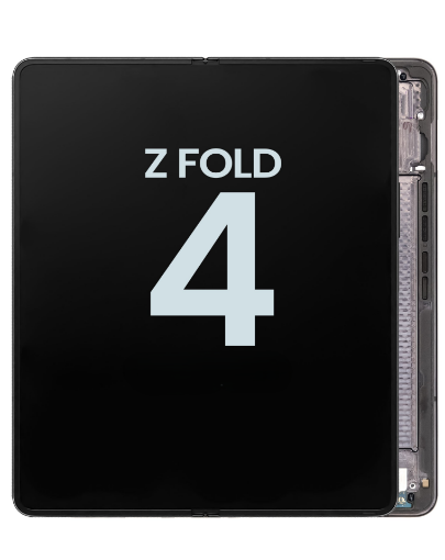 Picture of Inner OLED Assembly with Frame for Galaxy Z Fold 4 F936 (PHANTOM BLACK) (US and International) (Service Pack)