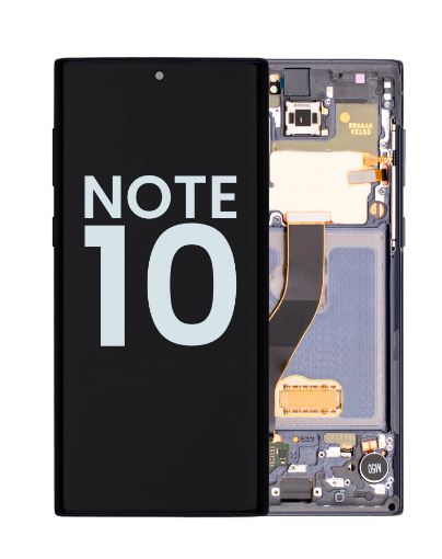 Picture of OLED Assembly with Frame for Galaxy Note 10 N970 (AURA GLOW) (Service Pack)
