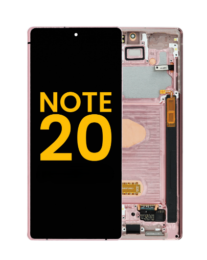 Picture of OLED Assembly with Frame for Galaxy Note 20 N980 / N981 (MYSTIC BRONZE) (Service Pack)